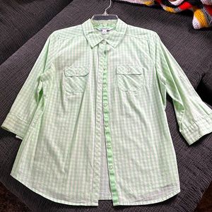 Croft & Barrow 3/4 Sleeve Button Down